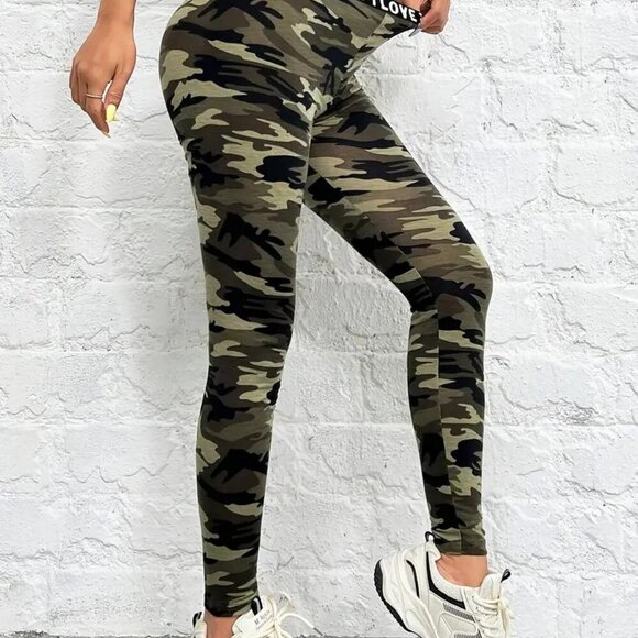 Camouflage Elastic Waist Legging (Color: Camo) Size-XL - Picture 3 of 5